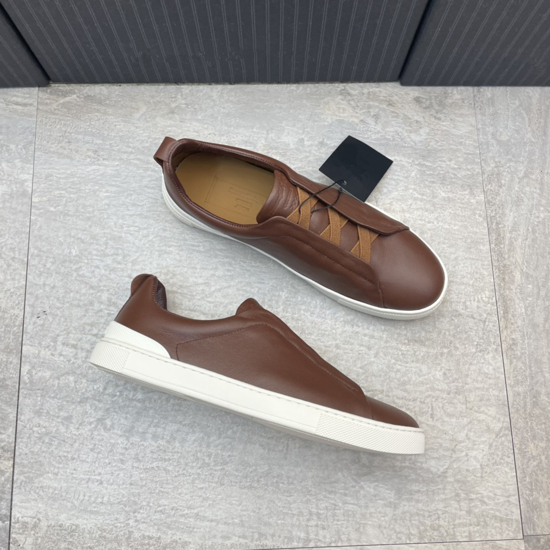 

Dress Shoes men loafers shoes luxury spring and autumn mens leather flat bottom walking casual white sneakers 230220, Cattle suede 26