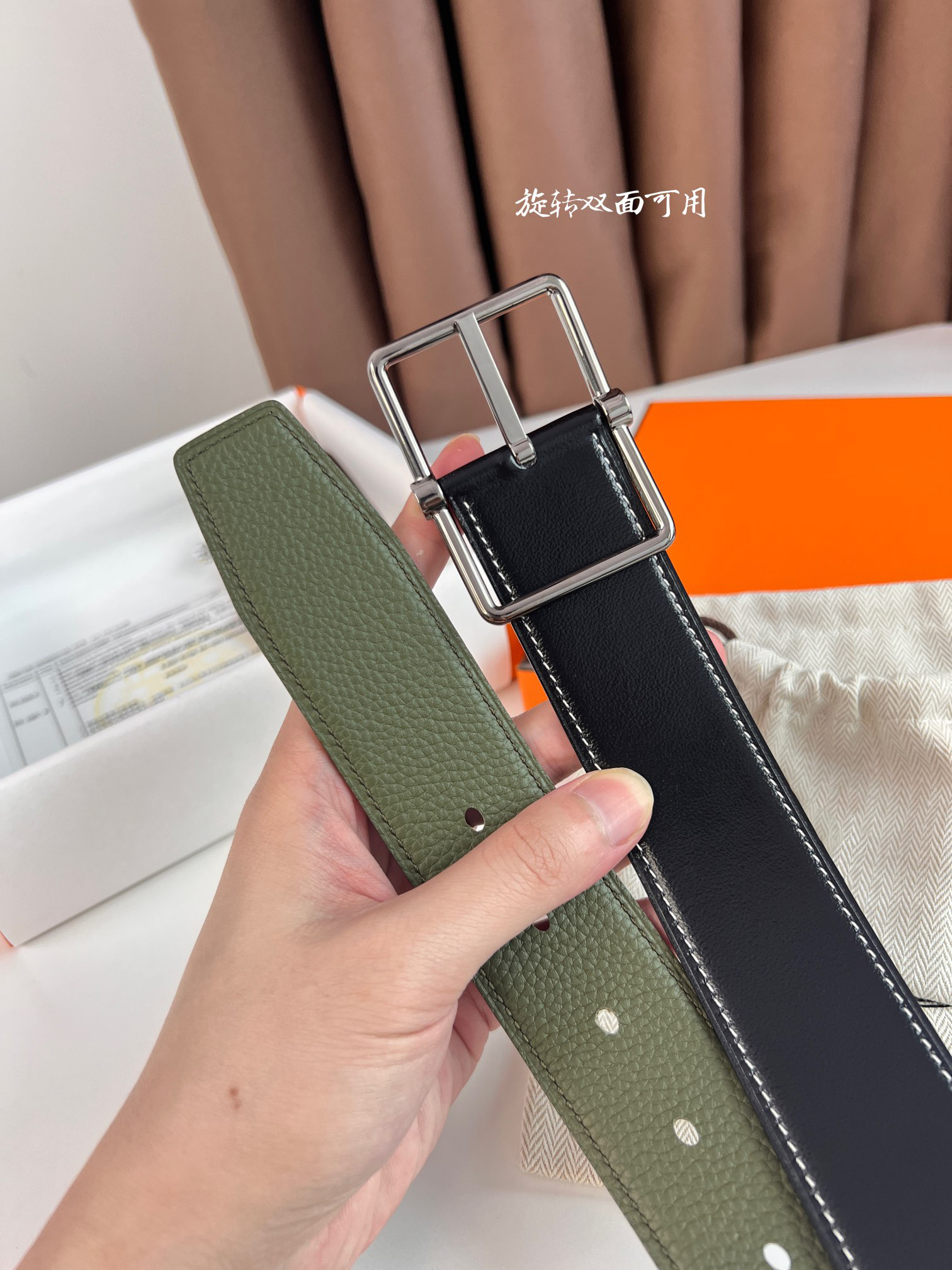 

Designer high-end leather belt for men and women classic fashion with suit casual pants with box size 3.8cm 411364, Belt and box