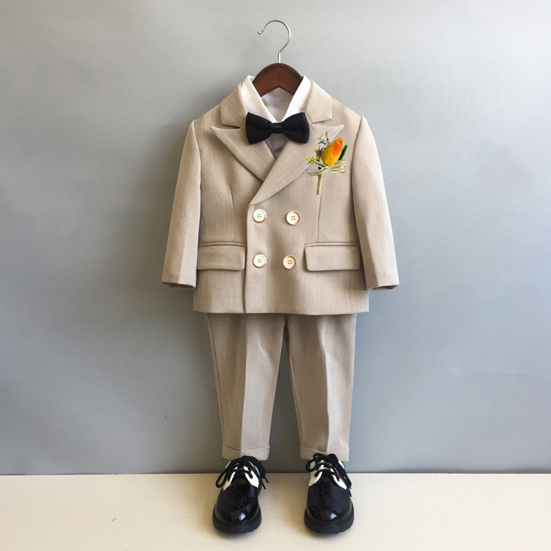 

Clothing Sets Baby Boys 1 Year Birthday Set Kids Wedding Suit Child Jacket Vest Pants P ograph Children Performance Party Dress 230220, One shirt
