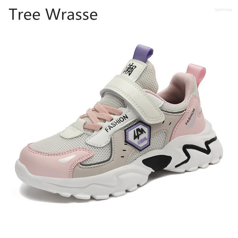 

Athletic Shoes Girls' Boys' Spring Fashion Children's Mesh Sports 2023 Casual And Comfortable Student Non-slip Running, Black