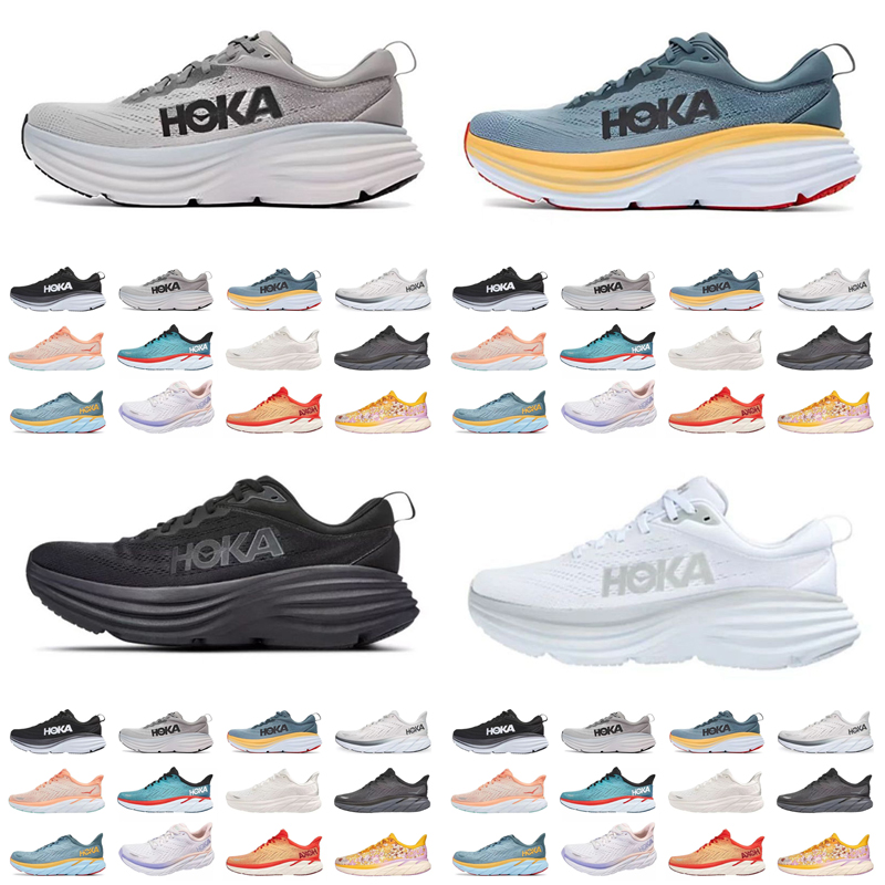 

Classic Hoka Clifton 8 Athletic Shoe Running Shoes Sneakers Shock Fashion Mens Womens pink black white blue Women Men Size 36-45, (21)