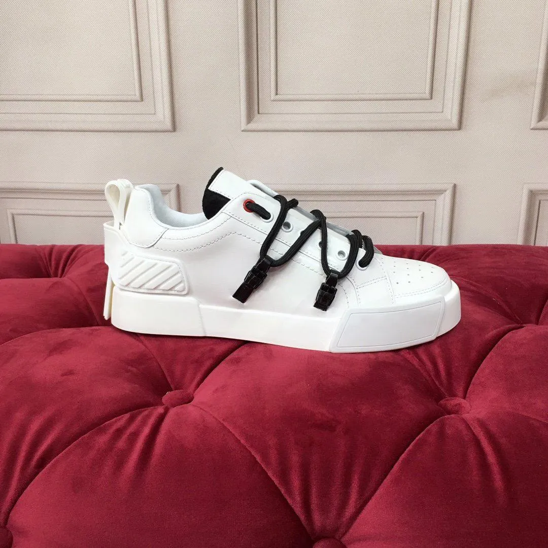 

2022 Portofino sneakers in calfskin and patent leather NEW style Luxury Casual Shoes Sports Designer Sneaker shoes printed silk laces letters 35-45, Photo color
