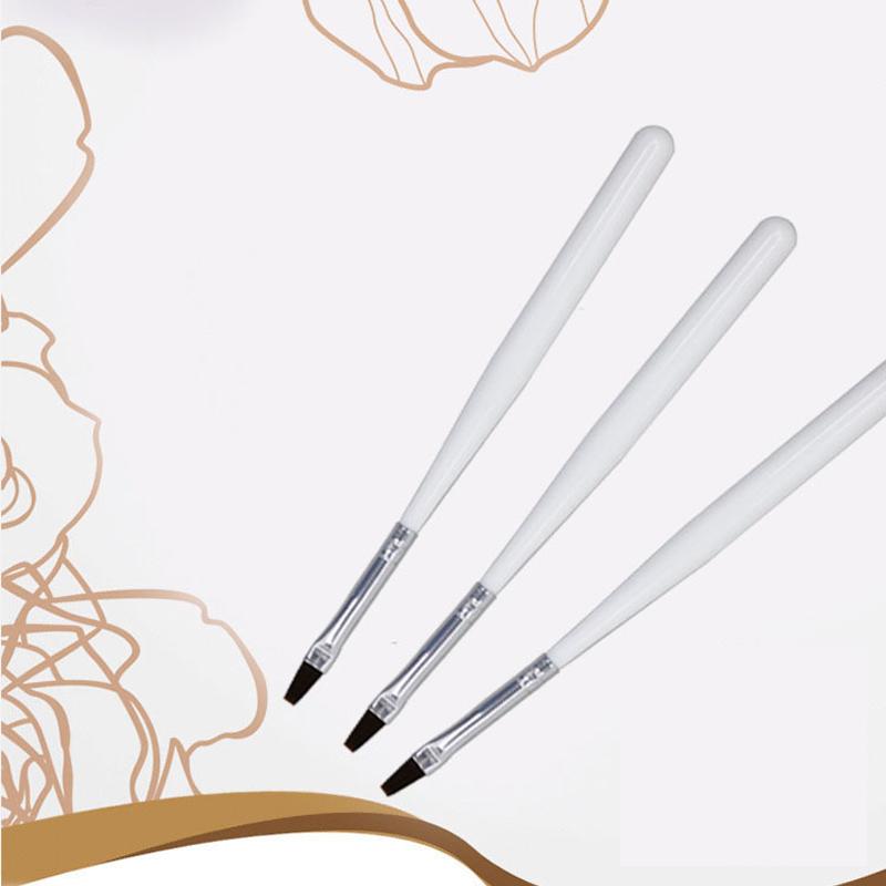 

Nail Brushes 1Pcs Brush French Light Therapy Flat Design DIY Pen Painting Drawing Tip Wooden Handle Manicure Embellishment Tool