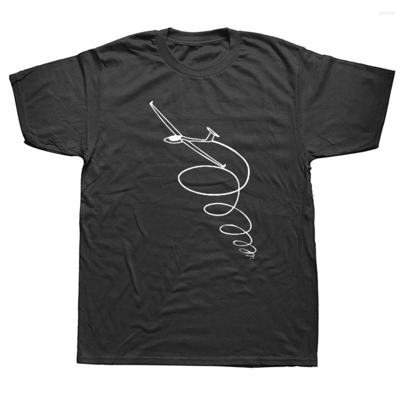 

Men's T Shirts Funny Glider Pilot High Air Sailplane Airlines Graphic Cotton Streetwear Harajuku Airplane T-shirt Men, Xgm6968