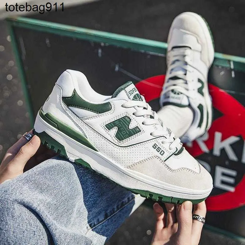 

With Box new Spring and autumn new Bailun cool run NB men's shoes New Balance 550 women's shoes leisure sports couple dad small white board shoes IHY ec, No shoes