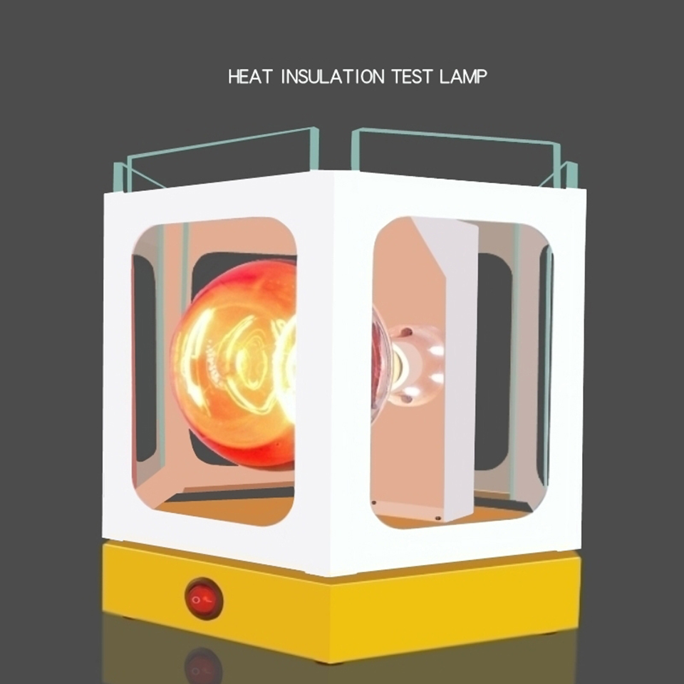 

220V 6 Sides Rotatable Solar Film Heat Box Rotates 150W Heat Lamp Tint Display Demo Tool AL-522