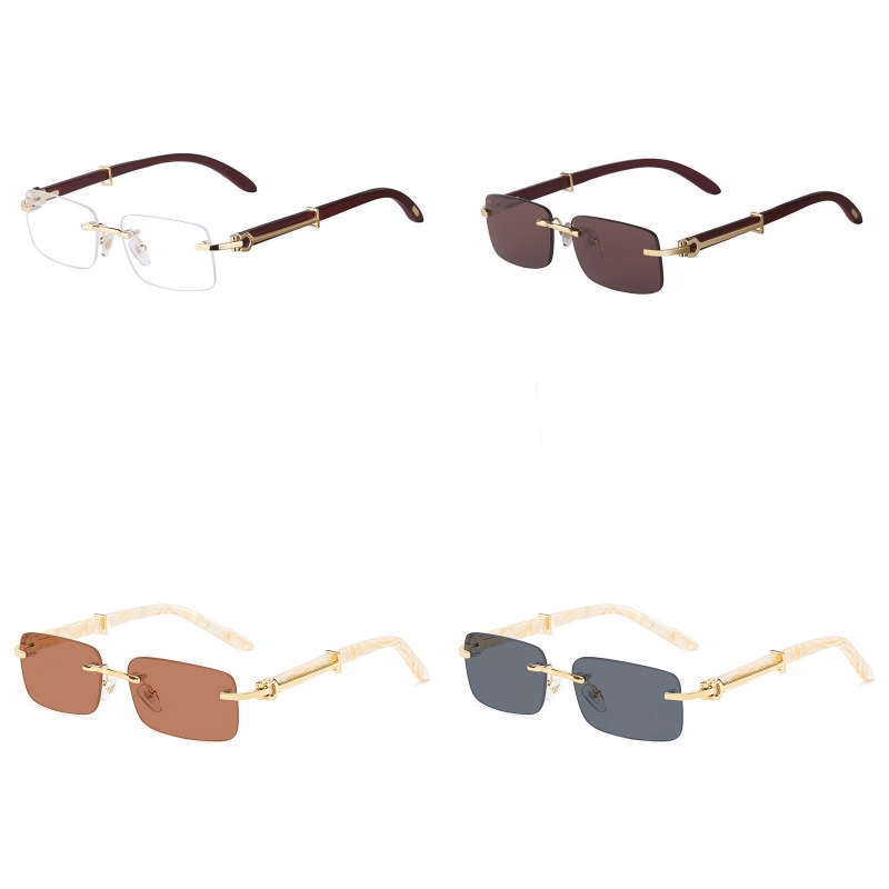 

Mens designer luxury sunglasses cc no frame rectangle glasses fashion summer spring occhiali donna beach UV protect mens polarized sunglasses womens trendy 2023
