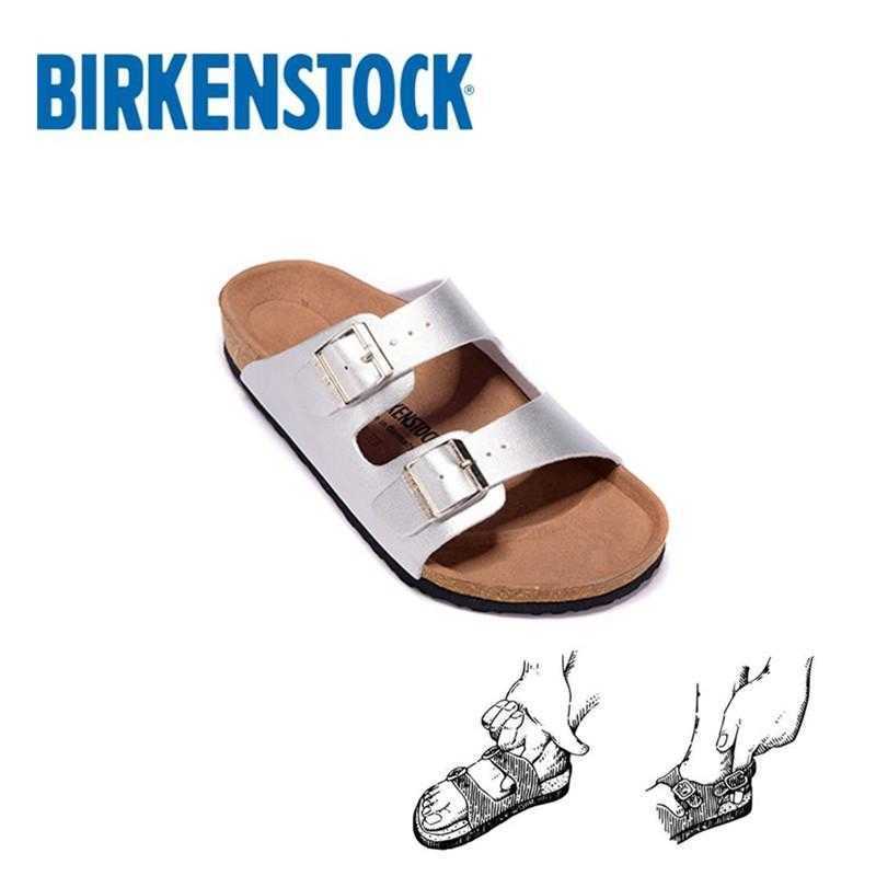 

Designer Birkinstock Slippers Summer Arizona Women's Shoes Leather Men's Shoes Cork Couple Sandals Beach Shoes Tide, Brown