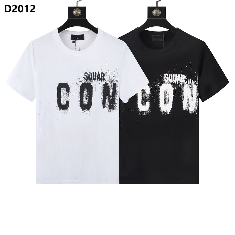

casual Men's Designer Maple Leaf hip-hop Polo shirt D2 DSQ ICON GG T shirts Tops Tee Letter Print short sleeve white collar summer Polos M-xxxl black D8028, 01
