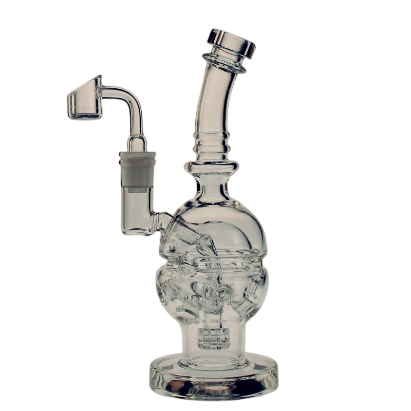 

SAML 8.8 Inch Tall Glass EGG FAB Bong Hookahs Oil Rig Dab Rig Recycler Water pipe Female joint size 14.4mm PG3001(FC-EGG V2)