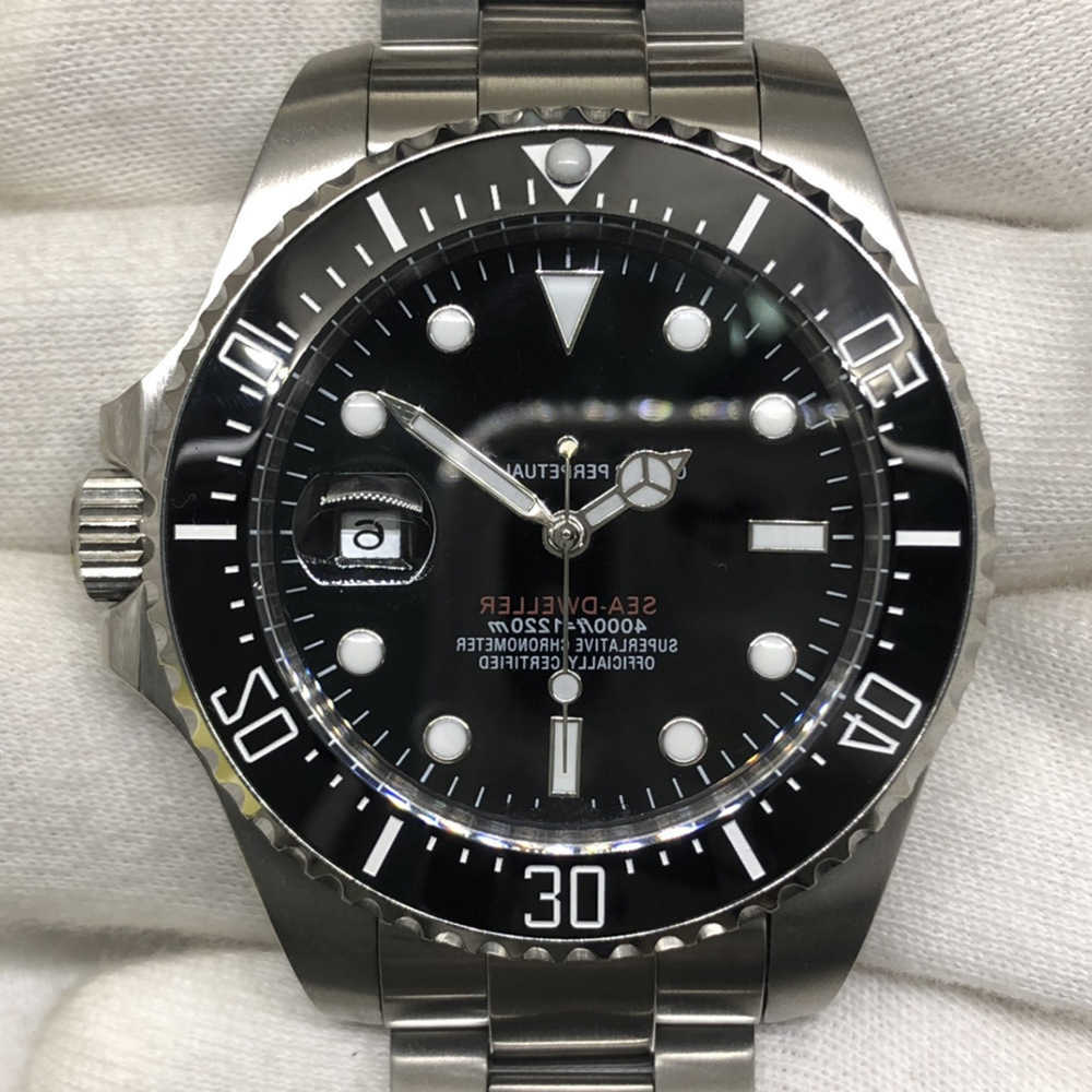 

Wristwatches Luxury Custom Bling Iced Out Watches White Gold Plated Moiss anite Diamond Watchess 5A high quality replication Mechanical KEXL, Diving mei sea water ghost