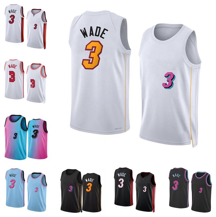 

Dwyane Wade Basketball Jersey S-XXL 2022-23 season brown white black men women youth city jerseys 4, With logo