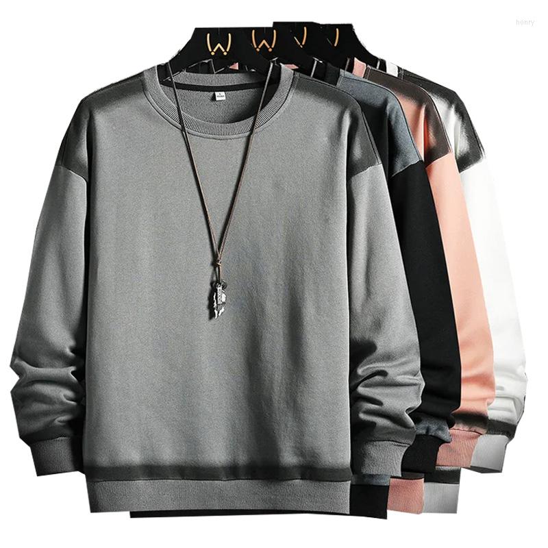 

Men' Hoodies Mens Sweatshirt Round Neck Hip Hop Oversize Male Brand CLothing Streetwear Plus Size Outwear Tops Homme Long Sleeve 4XL, White