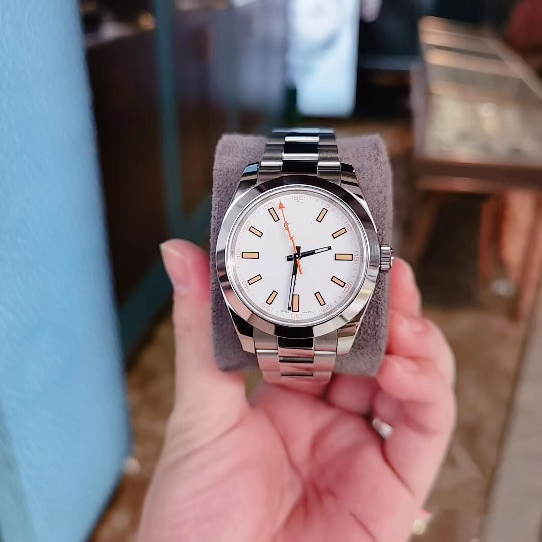

AR factory 116400 watch diameter 40 mm with 3131 movement solid sapphire glass mirror 904L steel cast watchband, As shown
