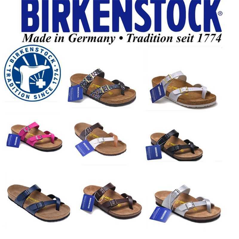 

Designer Birkinstock Slippers Summer German Boken Shoes Mayari Boken Men's and Women's Cork Toe Sandals Women's Summer, Tongue matte red is one size larger