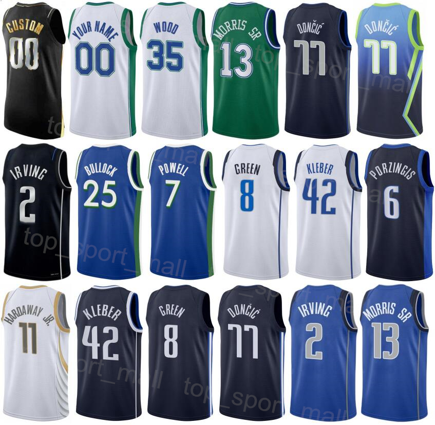 

Men Woman Print Basketball Maxi Kleber Jerseys 42 Markieff Morris 13 Tim Hardaway Jr 11 Kemba Walker 8 JaVale McGee 00 Theo Pinson 1 Frank Ntilikina 21 For Sport Fans, White