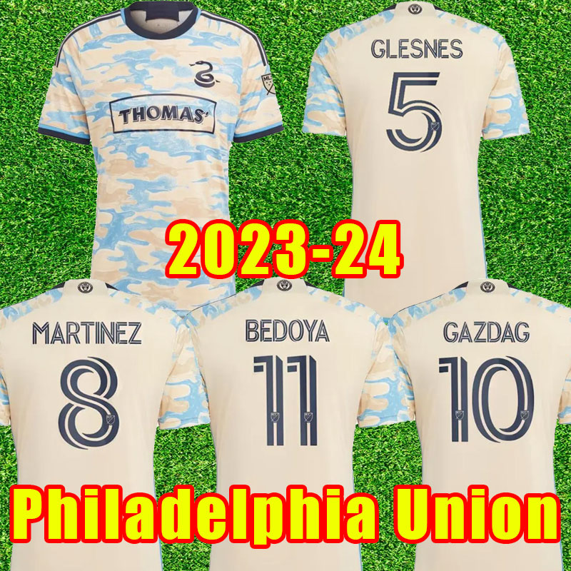

fans player version 2023 2024 Philadelphia Soccer Jerseys Union 23 24 MLS Bedoya Przybylko Uniform Mens home away Martinez Santos KIT Football shirt uniforms