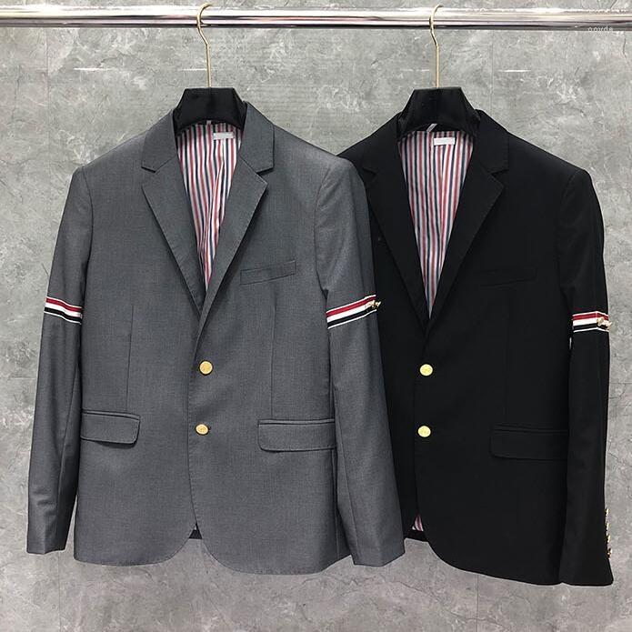 

Men's Suits 2023 Fashion Formal Blazer Men British Casual Suit Men's Jacket Spring And Autumn Single Breasted Wool Coat, Black