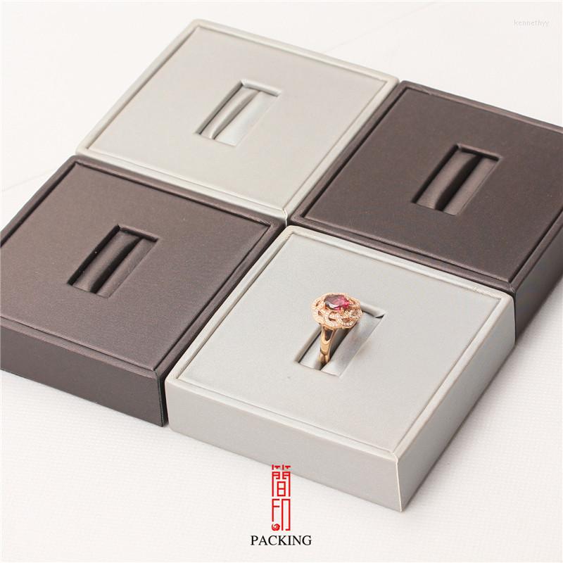 

Jewelry Pouches 80 20mm Square Display Platform Rings Stand Or Shelf The Holder For Jewellery Brown And Silver Color