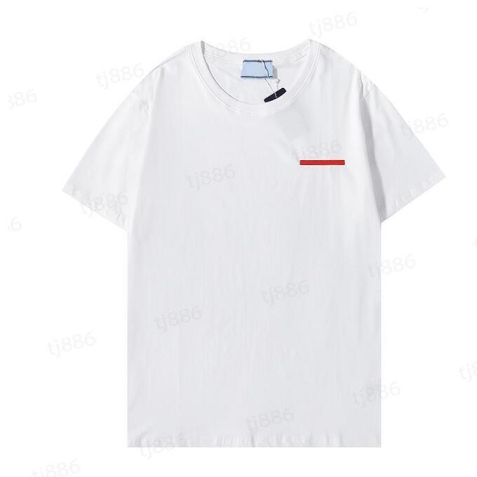 

Luxury T-shirt Summer Mens womens Short Sleeves Fashion Tee Pure cotton high quality prad shirts Leisure Classic Pattern Size S-XXL, 19