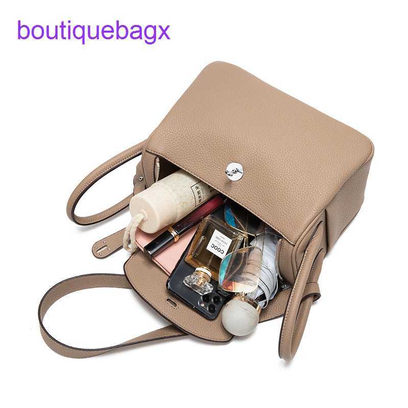 

Designer Lindi Bags H ermes on sale 2023 new doctor bag armpit lychee pattern PU Leather Hand Shoulder BagHave Real Logo, Silver button large brown+silk scarf
