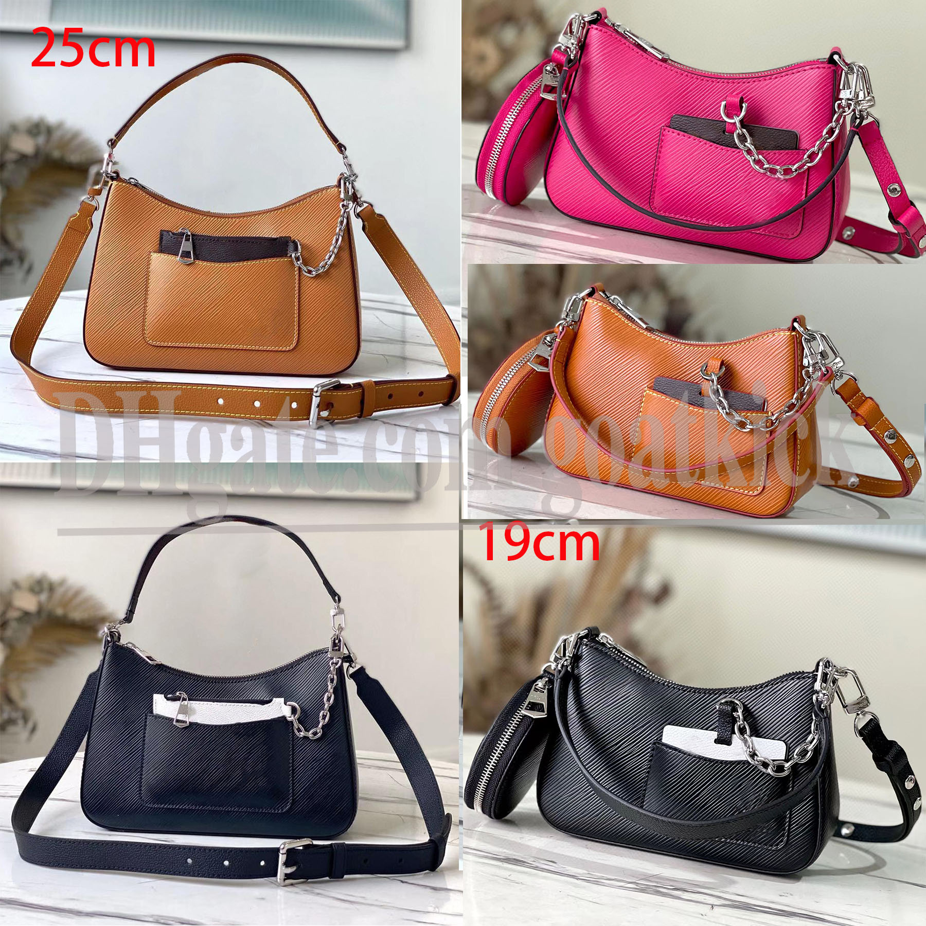 

Marellini Shoulder Bags Marelle Tote Mm Women Handbags Luxurys Lady Crossbody Classic Flowers Designer Leather Messenger Purses Chains Clutch Hobo Bags Purses, 1/25cm