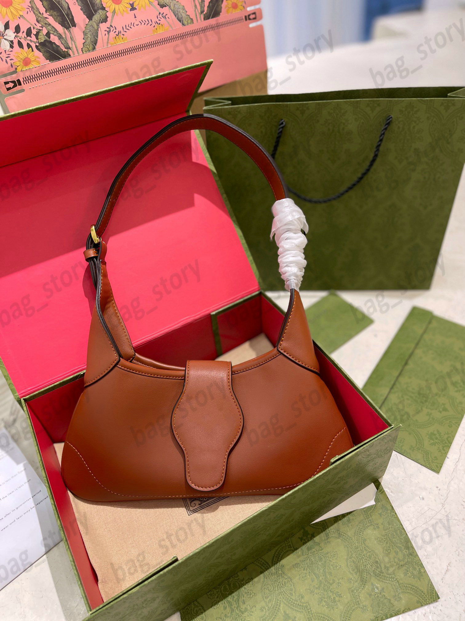 

MONOGRAM Hobo Leather Crossbody Shoulder Bag Handbag lady bag for women fashion bags Handbags Purse Messenger