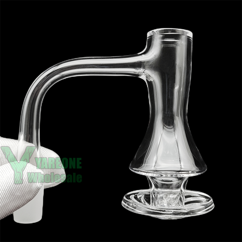 

Slim Waist XXL Terp Slurper Hybrid Quartz Blender Banger 80mm Tall 10mm 14mm Male Full Weld Hourglass Cyclone Spinning Splash Guard Terp Slurp Dab Nails YAREONE