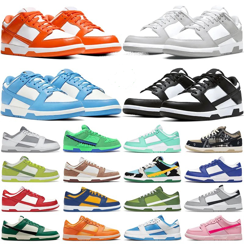 

Running shoes lows sneakers dunks panda white black Triple Pink UNC Grey Fog Syracuse University Blue Valentines day Medium Olive mens trainers, Color 2 36-47