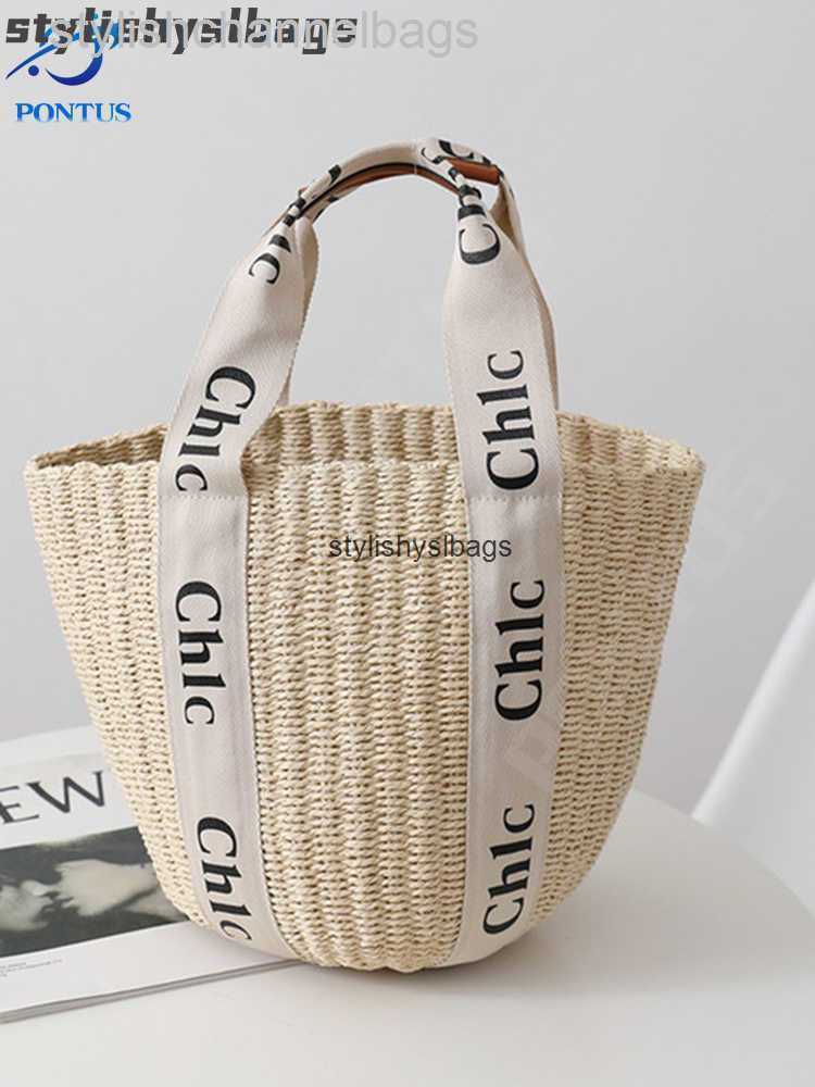 

Shoulder Bags Shoulder Bags Summer Straw Bag Women Large Capacity Handle Bag Handmade Woven Handbag Bohemia Vacation Rattan Beach Bags Bucket Bags 0221/23, A beige