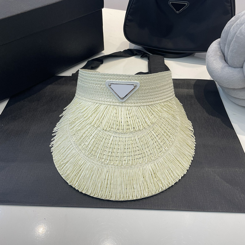 

Luxury designer hats Visors women hats fashion triangle logo simple classic style outdoor sun shade shopping applicable, Black