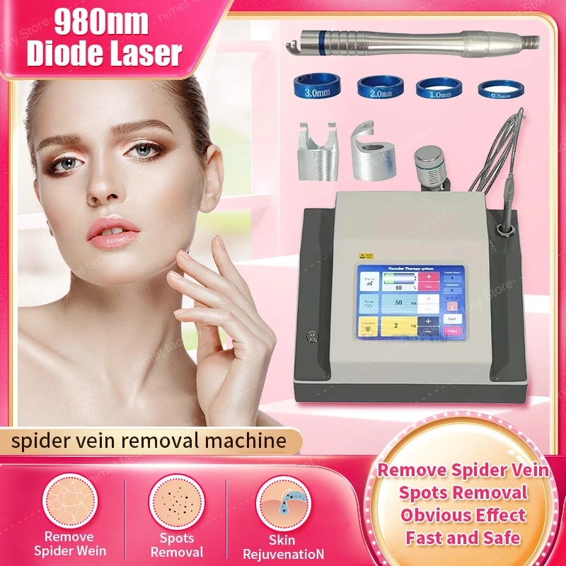 

Laser Machine 30W 5 in 1 980nm Diode Laser Blood Vessels Removal Nail Fungus Vascular Removal Machine Remove Spider Veins