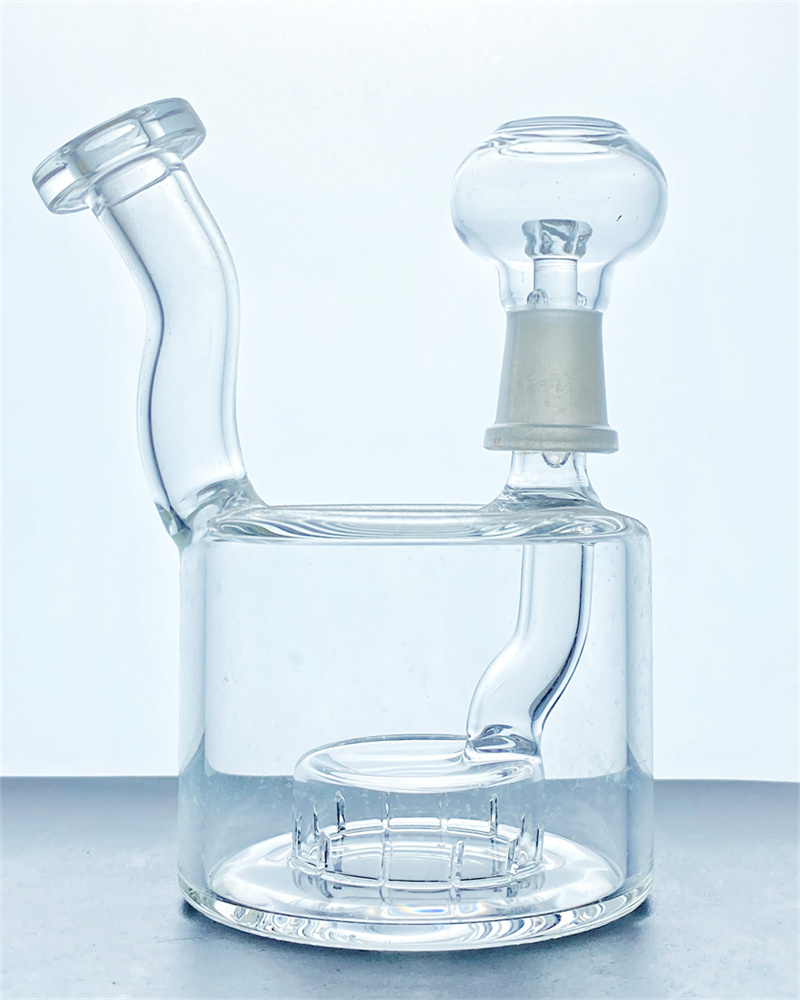 Tuyau de narguilé en verre épaissi de haute qualité, bouteille de narguilé à la mode et simple de 14 mm