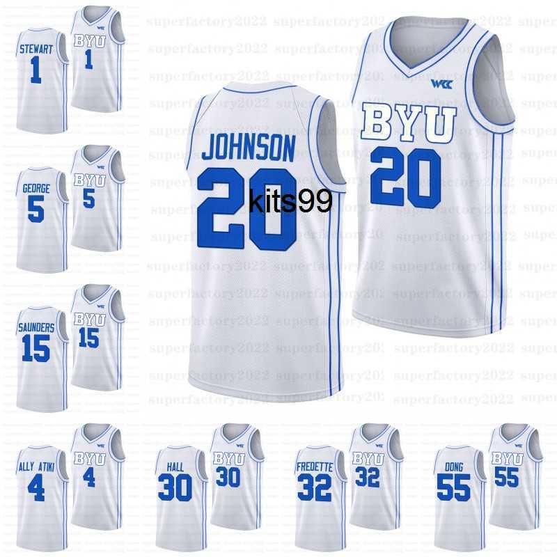 

2022-23 BYU Cougars College Basketball Jersey Noah Waterman Jaxson Robinson Rudi Williams Gideon George Braeden Moore Tanner Toolson Richie, 51 jared mcgregor