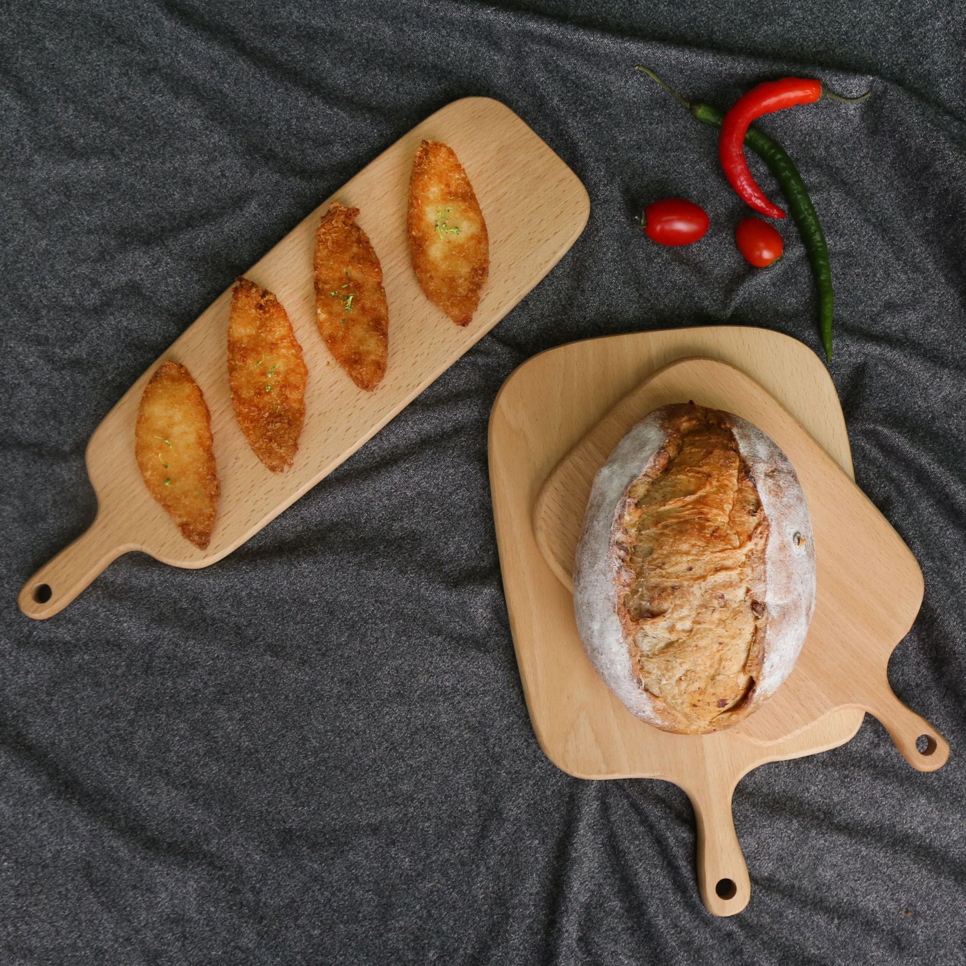 

Wooden Cutting Boards Fashion Fruit Plate Whole Wood Chopping Blocks Beech Baking Bread Board Tool No Cracking Deformation