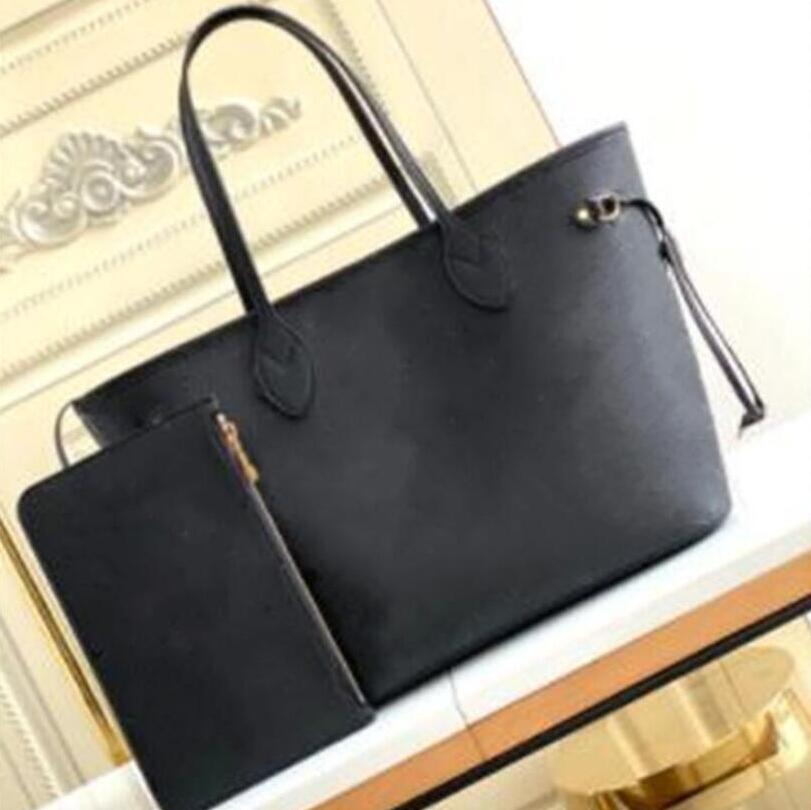 

Classic designer woman bag handbag tote women ladies girls shopping bags flower serial number Sales Discount embossed patterns with pouch, Black big logos 45684