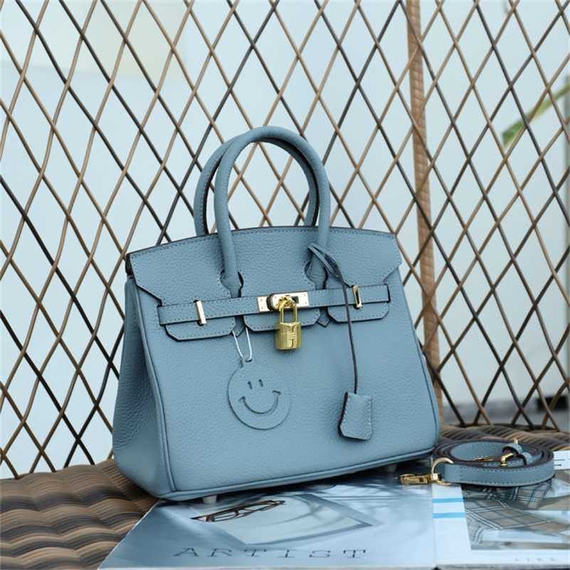 

Designer Bag Birkins Handbags Senior Women's Hand-held Leather Women's Summer Messenger Lychee Grain Leather zc, Black2