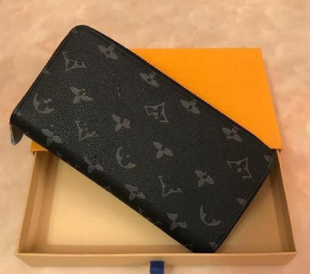 

Designer brand wallet luxury long Wallets Card Holders Famous for Men women purse Clutch Bags with gift box 013, Brown grid