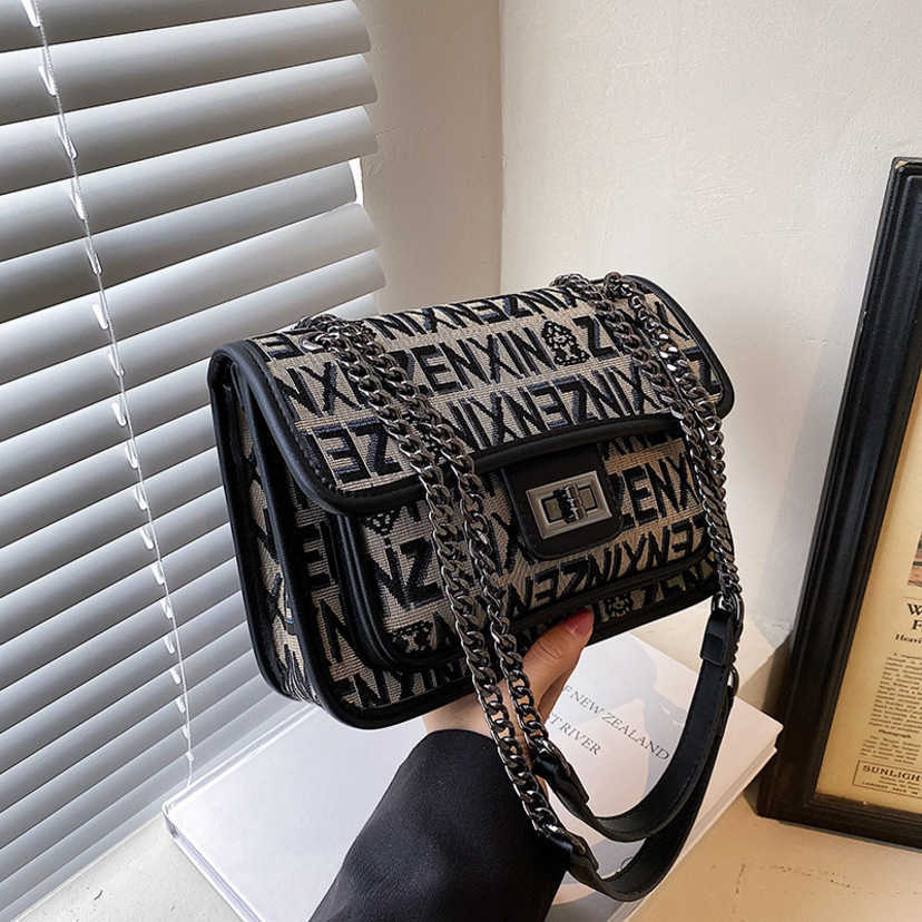 

Fashion Women's Bag 75%off chain women's shoulder small square bag Luxury Designer Handbags Bags Purse, Small letters