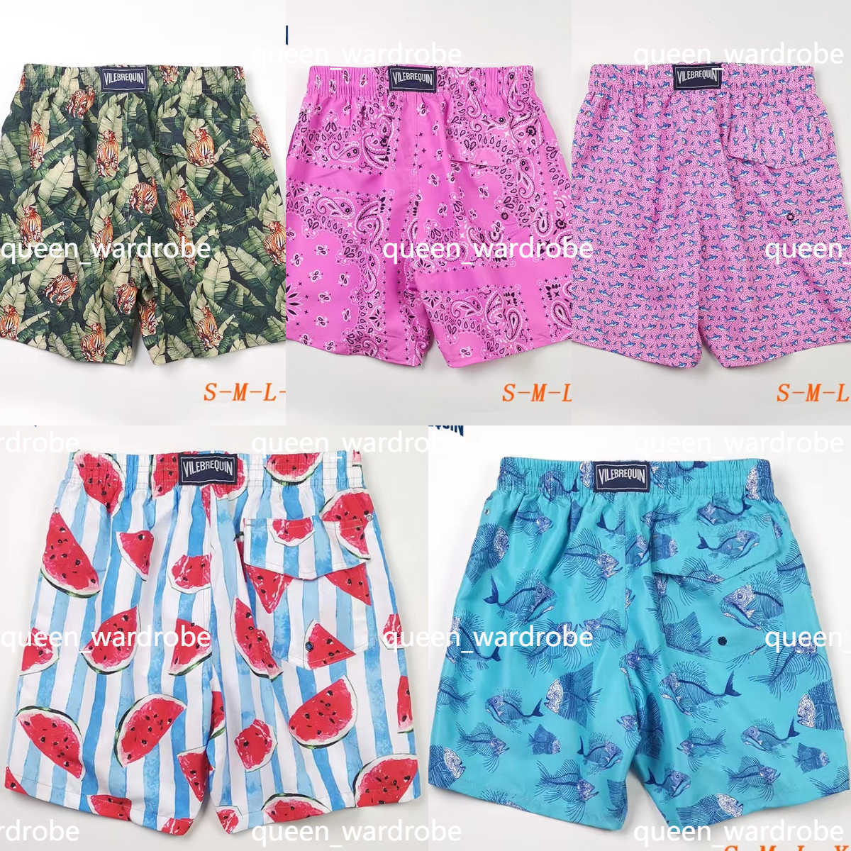 

Vilebrequin Beach Shorts Swim Turtles Embroidery Quick Drying Swimwear Summer Clothing Drawstring Men Mens Bermuda Short Newest Floral Pants 0021, V05