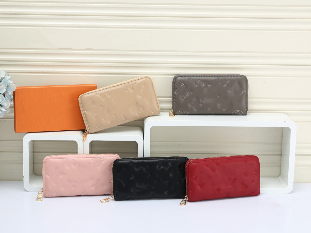 

ZIPPY ORGANIZER Long Wallets Lou Zippy Short Wallet Women Men Credit Business Holder Card Purse Mens Mini Clutch Bags Hand bags Zipper Coin Ophida Purses, Black check