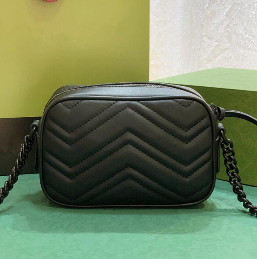 

leather Luxury Genuine Designer Woman Bag Handbag purse clutch shoulder bags original box ladies purse Wholesale discount, Black-black logo 24cm
