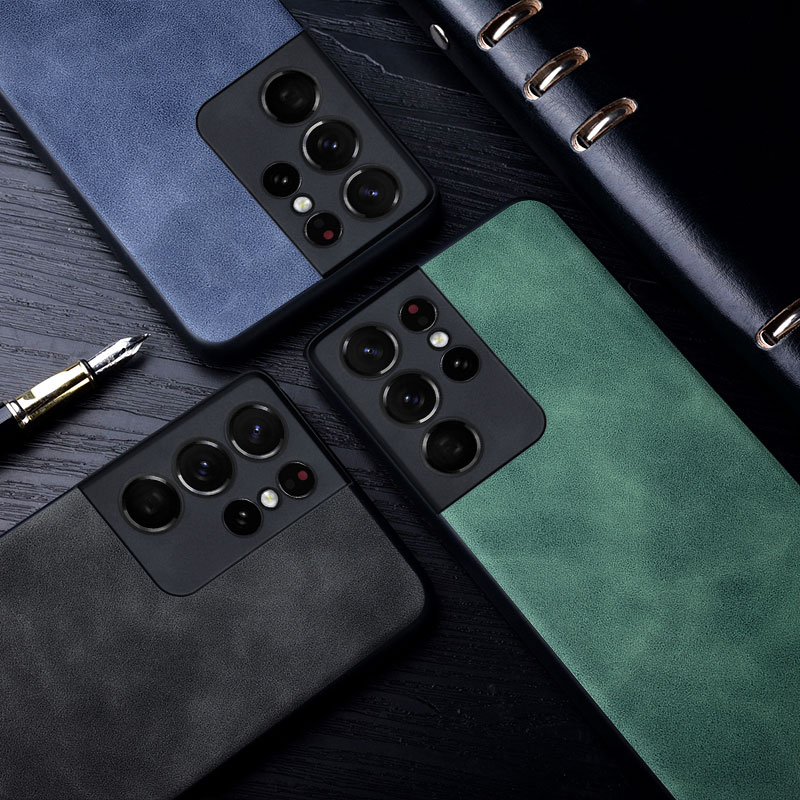 

Phone Case for Samsung Galaxy S21 S20 Ultra Plus FE 5G Funda Coque Classical style Soft Back Cover for Galaxy S21 Ultra Case, Green