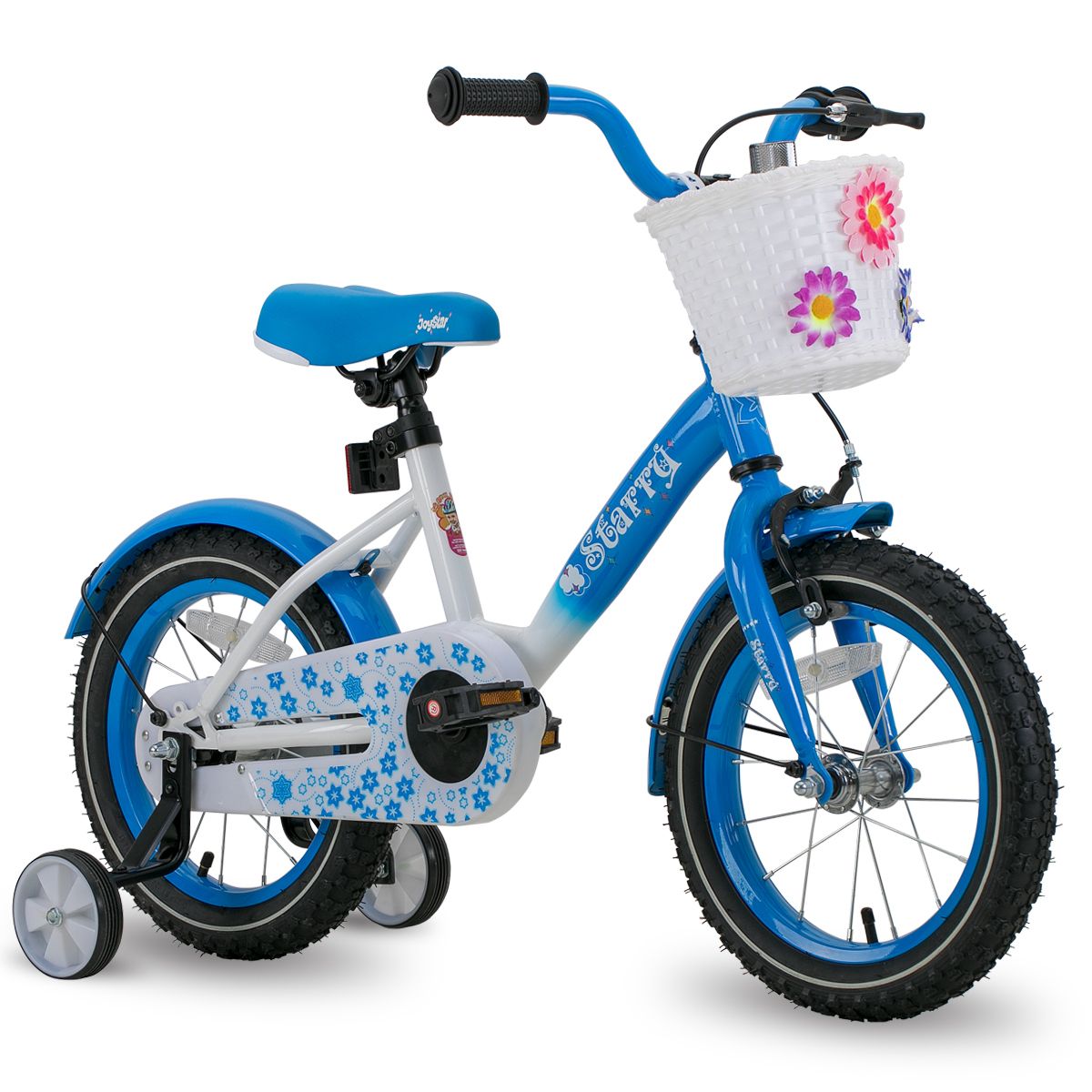 

JOYSTAR Starry 14 16 18 Inch Kids Bike for Ages 3-8 Years Old Girls with Training Wheels and Basket, Girl Bicycle Kids' Bicycles