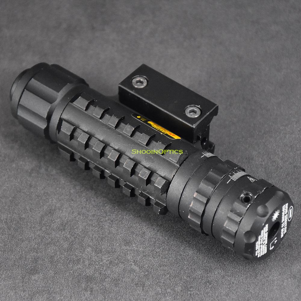 

Tactical Green Laser Dot Sight 20mm Weaver Picatinny And 11 mm Rail Mount Adapter, Black