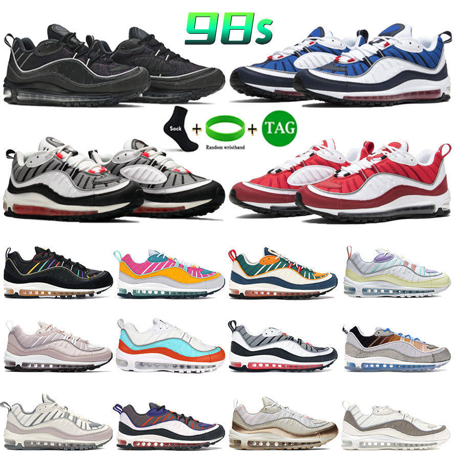 

98s Designer Running Shoes Multi-color La Mezcla Easter Martin Raptors Black Oil Grey Gym Red Gundam China Rose Men Women Air Cushion, 12 36-39 easter pastels