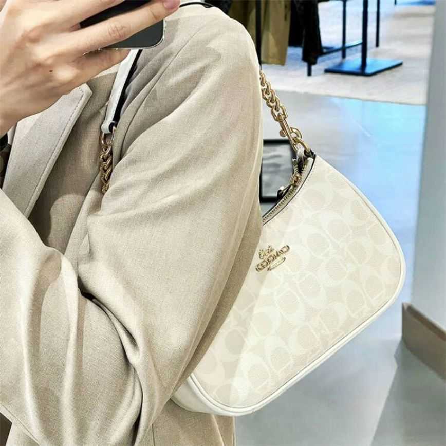 

2023 Women Bags Factory Handbags 55%off Brand Large Chain Women's Bag Single-shoulder Designer Luxury Shoulder Handbags, Glacier white