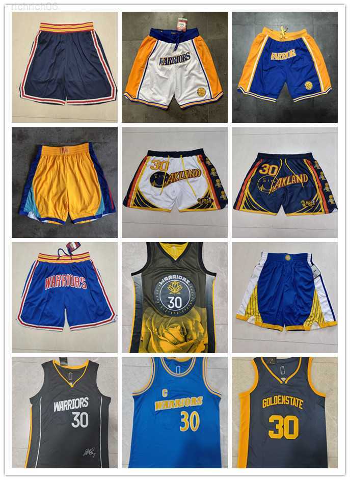 

Golden State''Warriors''Shorts mens Throwback Basketball Shorts pocket Basketball Jerseys Stephen 30 Curry Klay 11 Thompson Andrew, Color