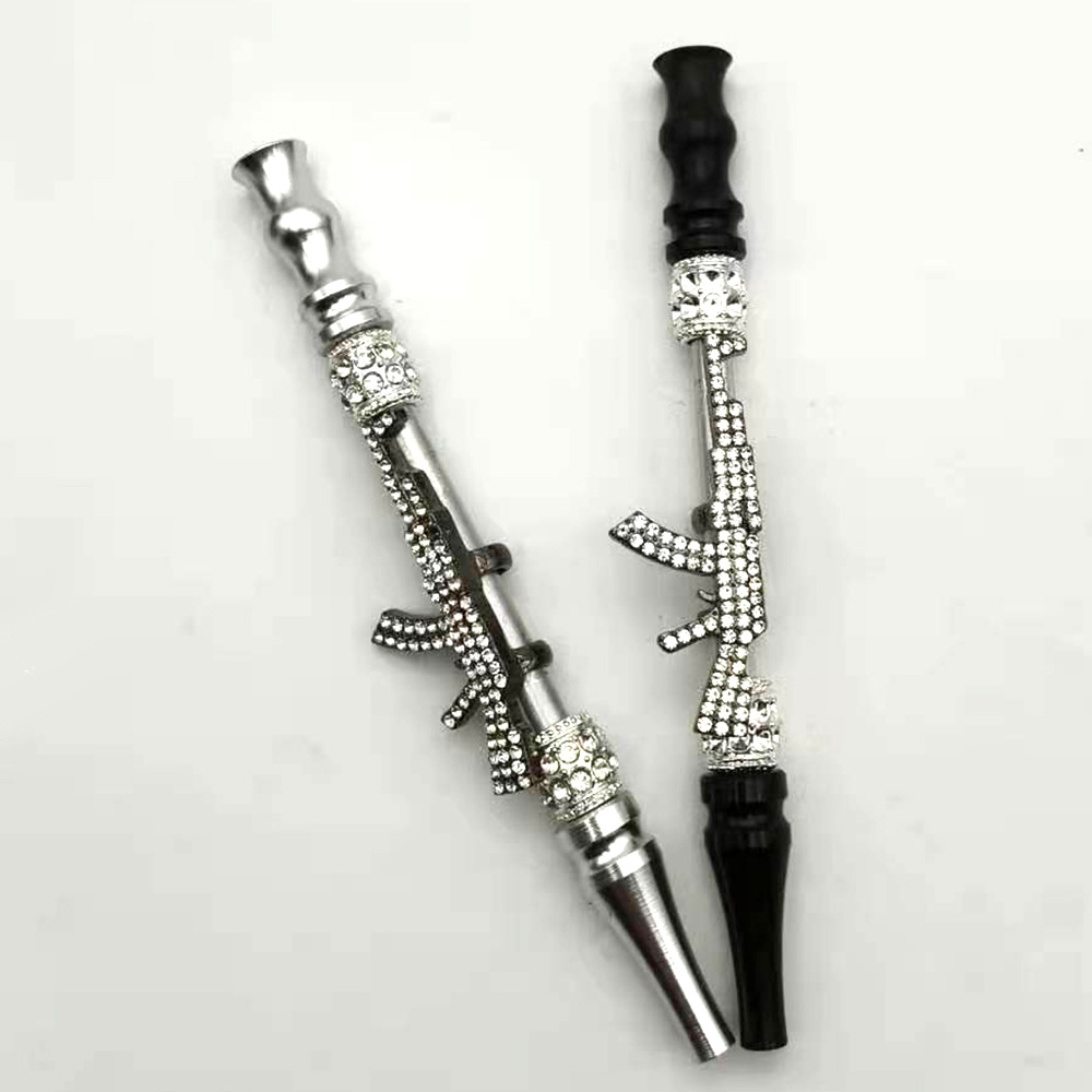 

Smoking Smoking Metal Hookah Mouthpiece Mouth Tip Shisha Nozzle Handmade AK shape for Tobacco Smoking