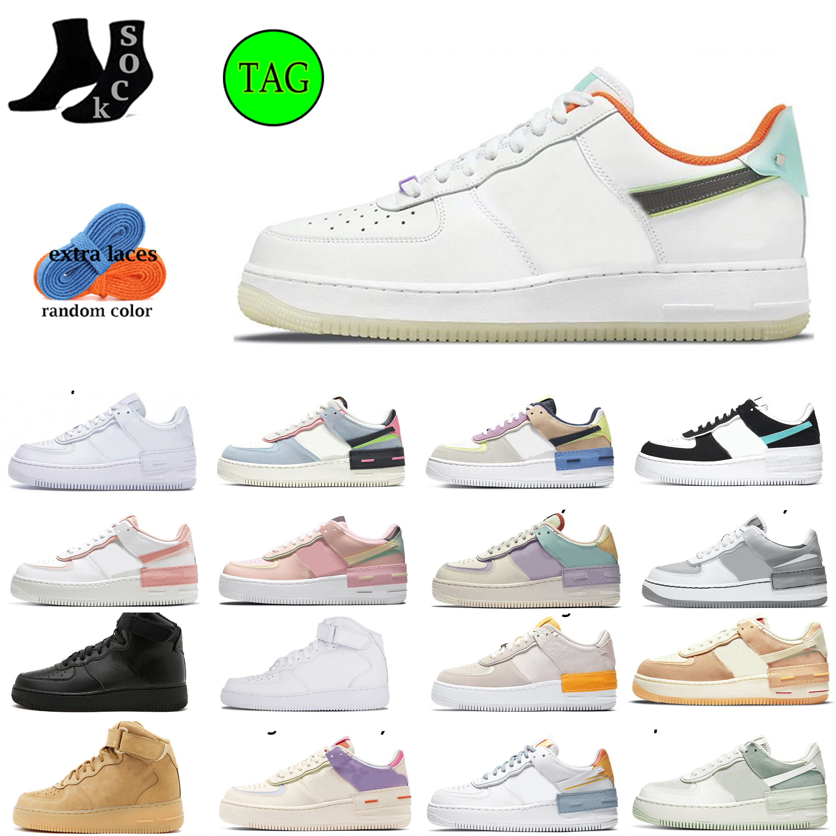 

af1 shoe hot Brand discount One High low Black White Women Men Outdoor Shoes Trainers Casual Shoes, #11 photon dust 36-40